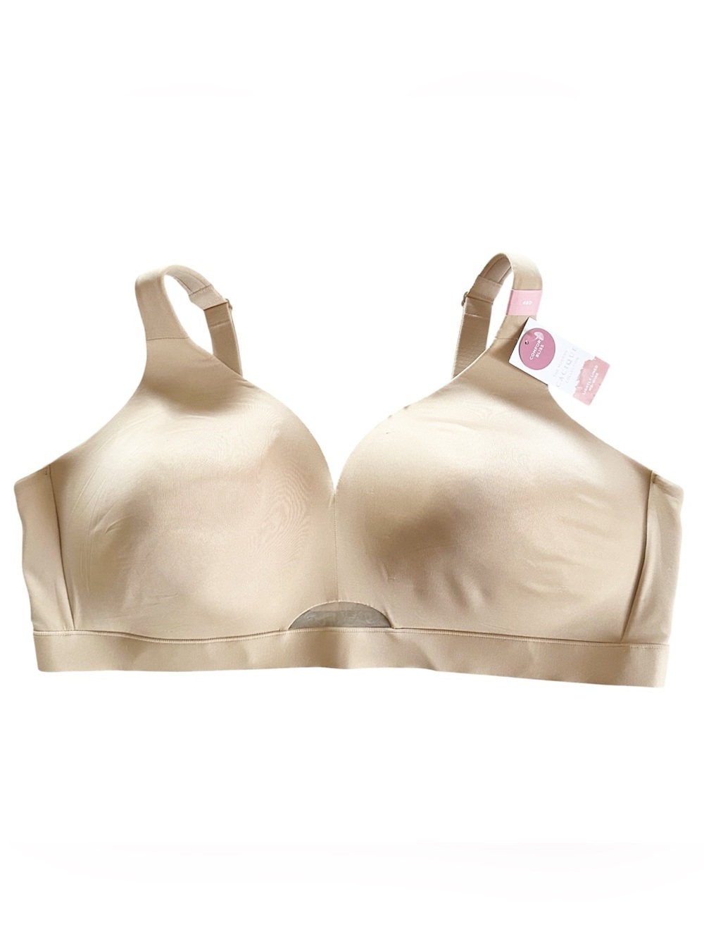 Cacique Invisible Backsmoother Lightly Lined No-Wire Bra Nude 
Size 50DD 
NWT